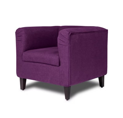 Miami Plus Sofa Grape Purple  - Single Seater by Wakefit